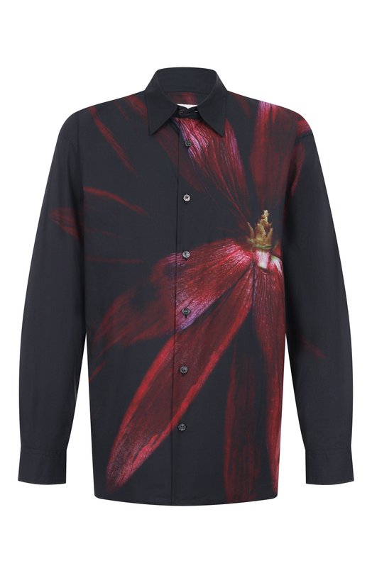 Хлопковая рубашка Dries Van Noten 020732-2007-900 Серый 020732-2007-900