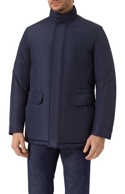 Утепленная куртка CANALI темно-синего цвета по цене 145500 руб., арт. 020391U/SG01121, фото 3 Утепленная куртка CANALI, арт. 020391U/SG01121, фото 3