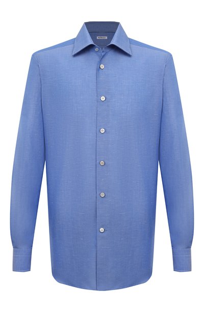 Мужская сорочка �из хлопка и льна KITON, арт. UCIH06609