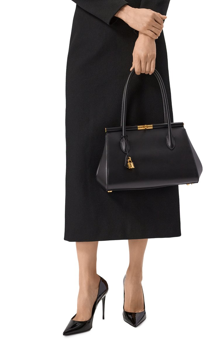 Женская сумка marlene DOLCE & GABBANA черного цвета, арт. BB7734/A3G19 | Фото 2 (Материал: Натуральная кожа; Размер: medium; Автоматизация состава: Проставлено; Автоматизация ТО: Проставлено)