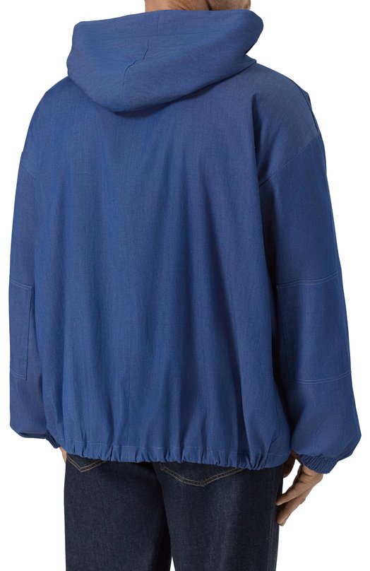 Хлопковая рубашка Kiton UMC015H0922702_4XL-8XL Синий  UMC015H0922702_4XL-8XL Фото 4