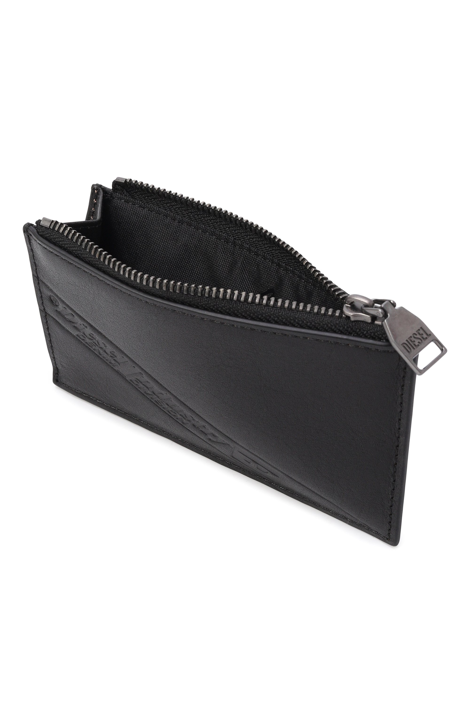 Кожаный футляр для кредитных карт DIESEL черного цвета по цене 18550 руб., арт. X10617/P8811, фото 3 Кожаный футляр для кредитных карт DIESEL, арт. X10617/P8811, фото 3