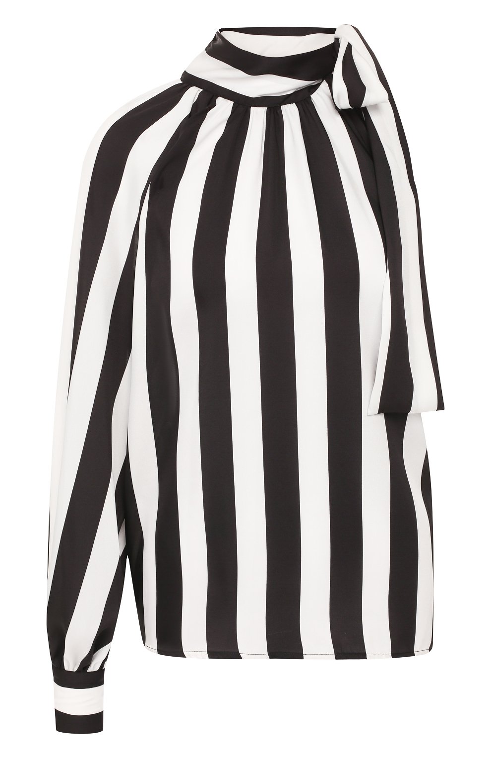 Блузка в полоску MSGM черно-белого цвета по цене 38650 руб., арт. 2742MDM118 195853, фото 1 Блузка в полоску MSGM, арт. 2742MDM118 195853, фото 1