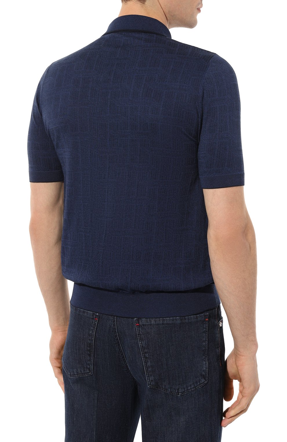 Поло из хлопка и шелка ZILLI, арт. MBZ-PZ112-REGI1/MC01, фото 4