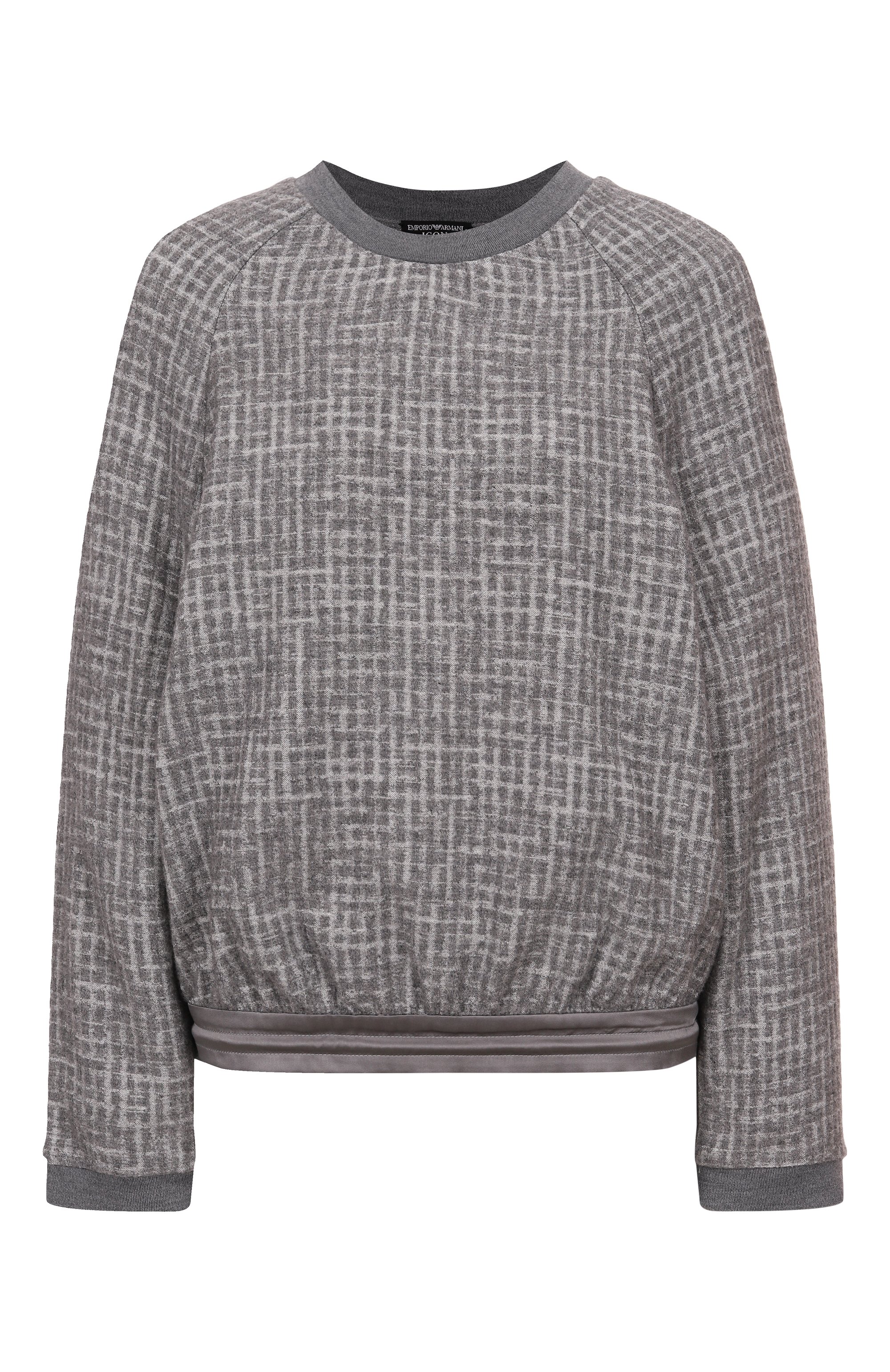 Свитшот из вискозы и шерсти EMPORIO ARMANI, арт. EW002240/TE15784, фото 1