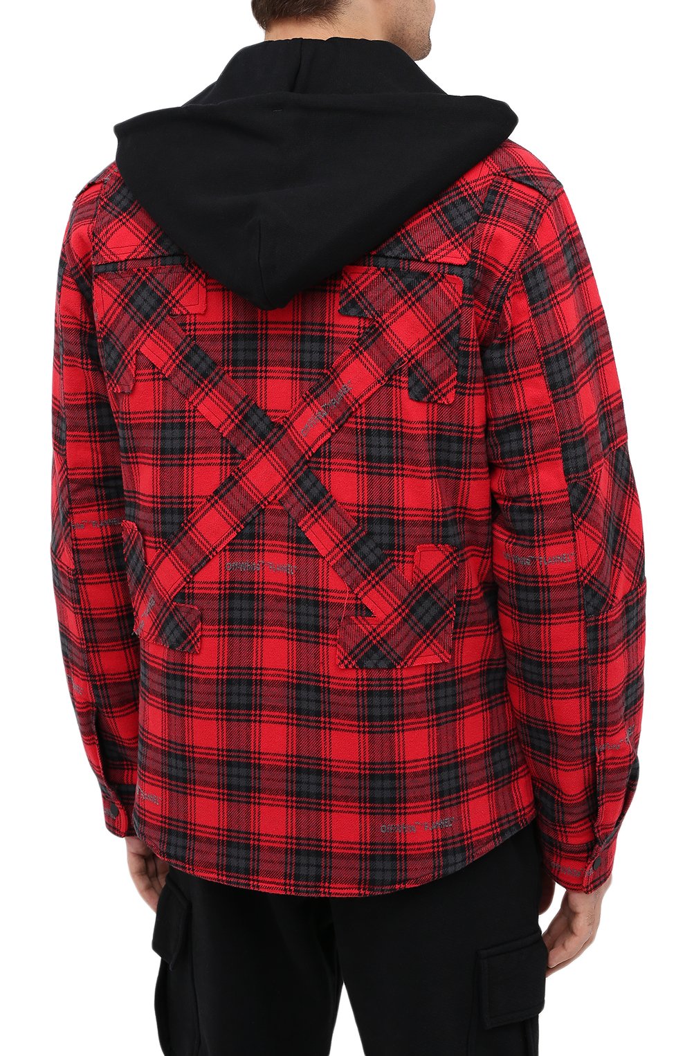 Куртка OFF-WHITE красного цвета по цене 123000 руб., арт. 0MEA236E20FAB0012500, фото 4 Куртка OFF-WHITE, арт. 0MEA236E20FAB0012500, фото 4