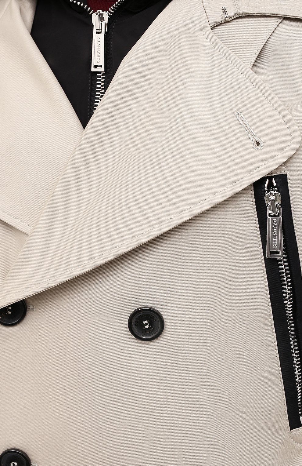 Хлопковый тренч DSQUARED2, арт. S74AH0096/S41794, фото 6