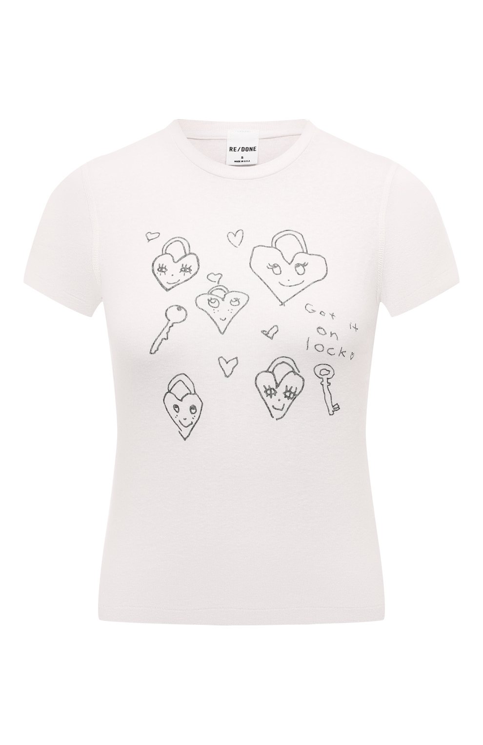 Хлопковая футболка RE/DONE, арт. 024R-02WBGT14, фото 1
