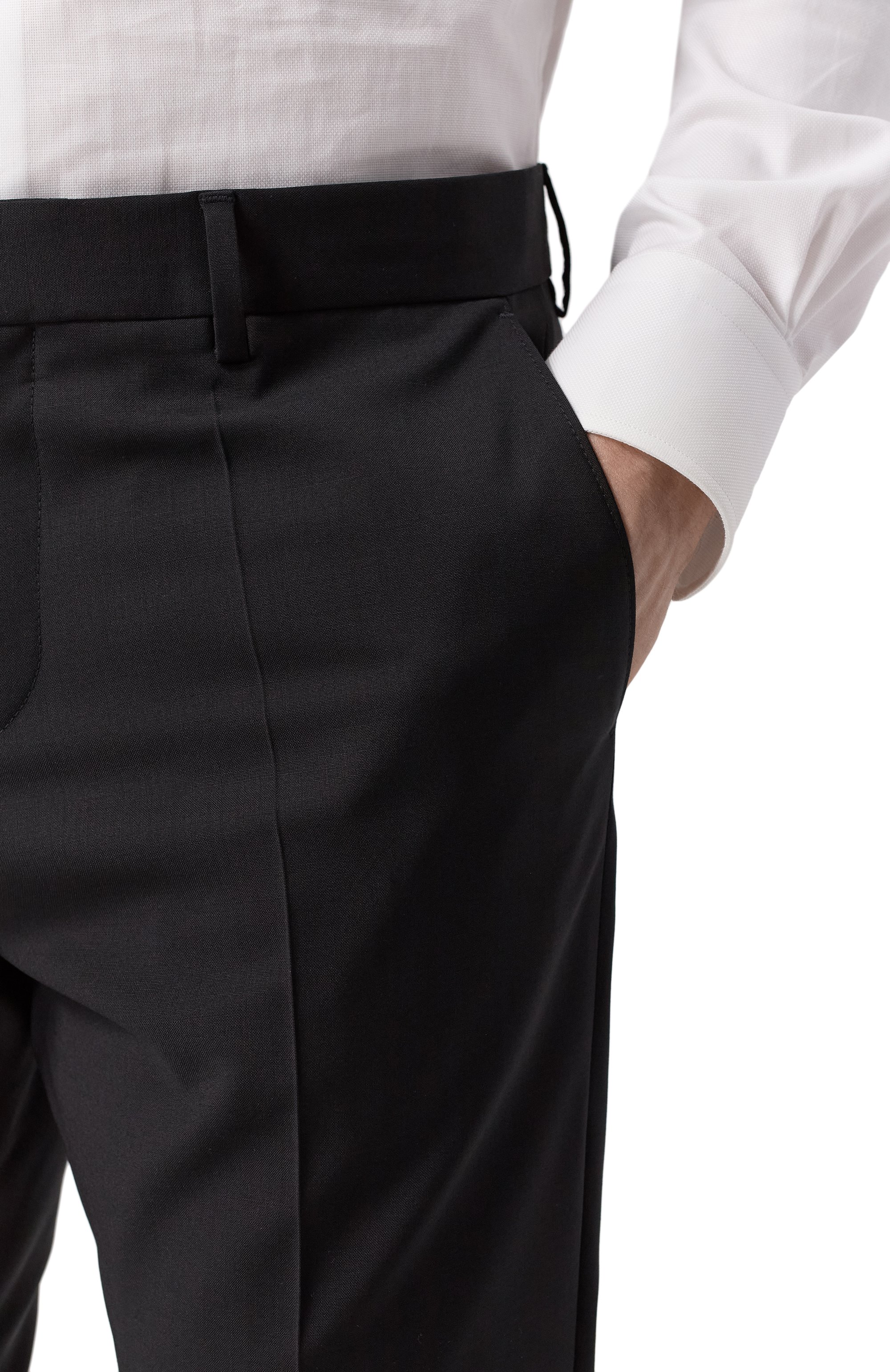 Шерстяные брюки BOSS, арт. 50537573, фото 5