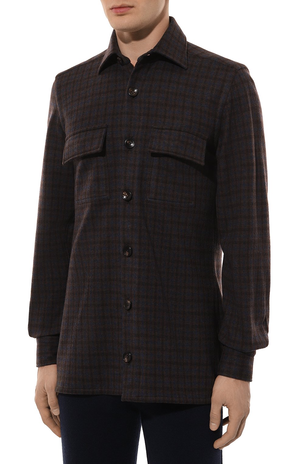 Шерстяная рубашка KITON, арт. UMC016K0133E05, фото 3