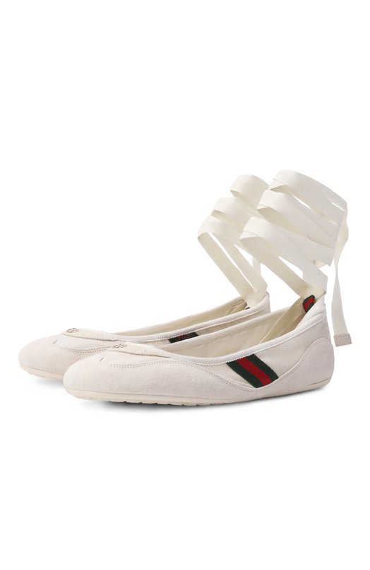 Комбинированные балетки Shift Gucci 857964/AAF2D Кремовый 857964/AAF2D