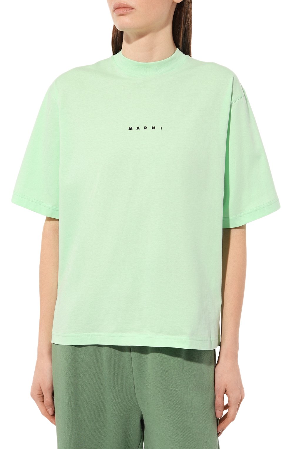 Хлопковая футболка MARNI, арт. THJE0263P1/USCS87, фото 3