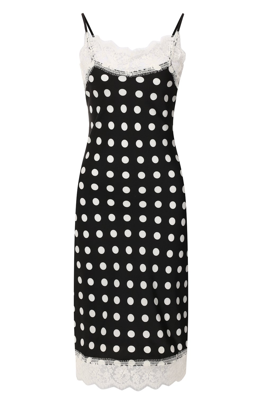 Платье в горох ERMANNO ERMANNO SCERVINO черного цвета по цене 41850 руб., арт. 44 T AB23 FPG, фото 1 Платье в горох ERMANNO ERMANNO SCERVINO, арт. 44 T AB23 FPG, фото 1