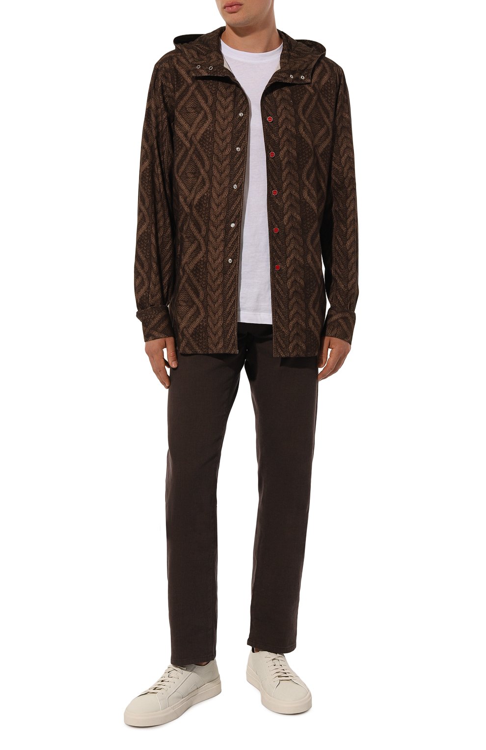 Хлопковая рубашка KITON, арт. UMCMARH0908504, фото 2