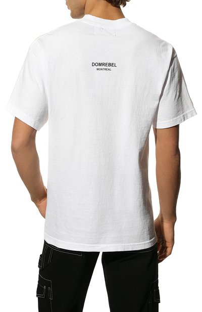 Хлопковая футболка DOMREBEL белого цвета по цене 14200 руб., арт. JUMPBEAR/T-SHIRT, фото 4 Хлопковая футболка DOMREBEL, арт. JUMPBEAR/T-SHIRT, фото 4