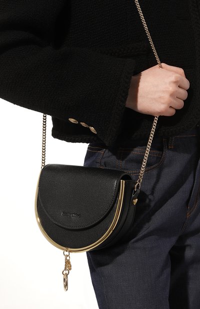 Сумка mara SEE BY CHLOÉ черного цвета по цене 58300 руб., арт. CHS20USA57388001, фото 2 Сумка mara SEE BY CHLOÉ, арт. CHS20USA57388001, фото 2