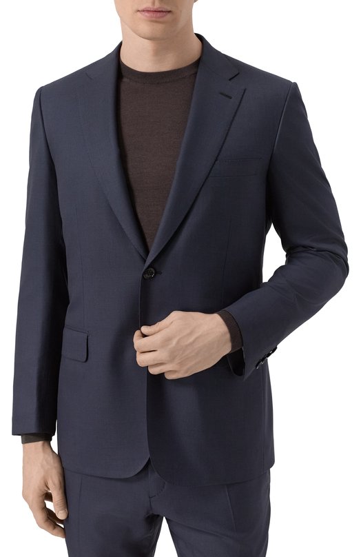 Шерстяной костюм Brioni RA008U-O1A4D Синий  RA008U-O1A4D Фото 3