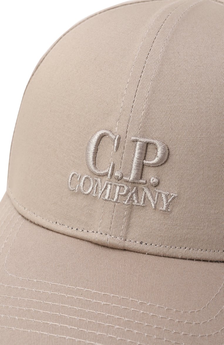Мужская хлопковая бейсболка C.P. COMPANY бежевого цвета, арт. 18CMAC282A006288A | Фото 3 (Материал: Текстиль, Хлопок; Нос: Не проставлено)