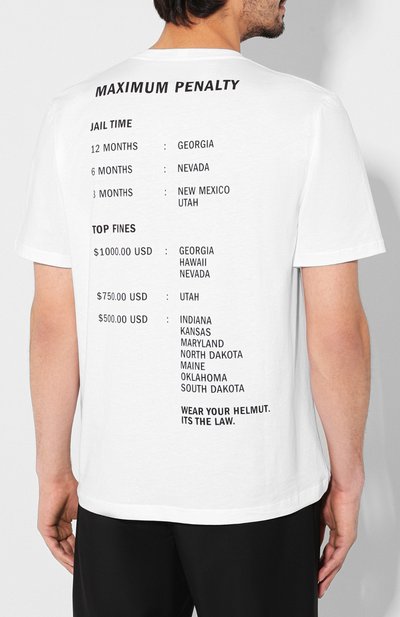 Хлопковая футболка HELMUT LANG, арт. J04HM517, фото 4