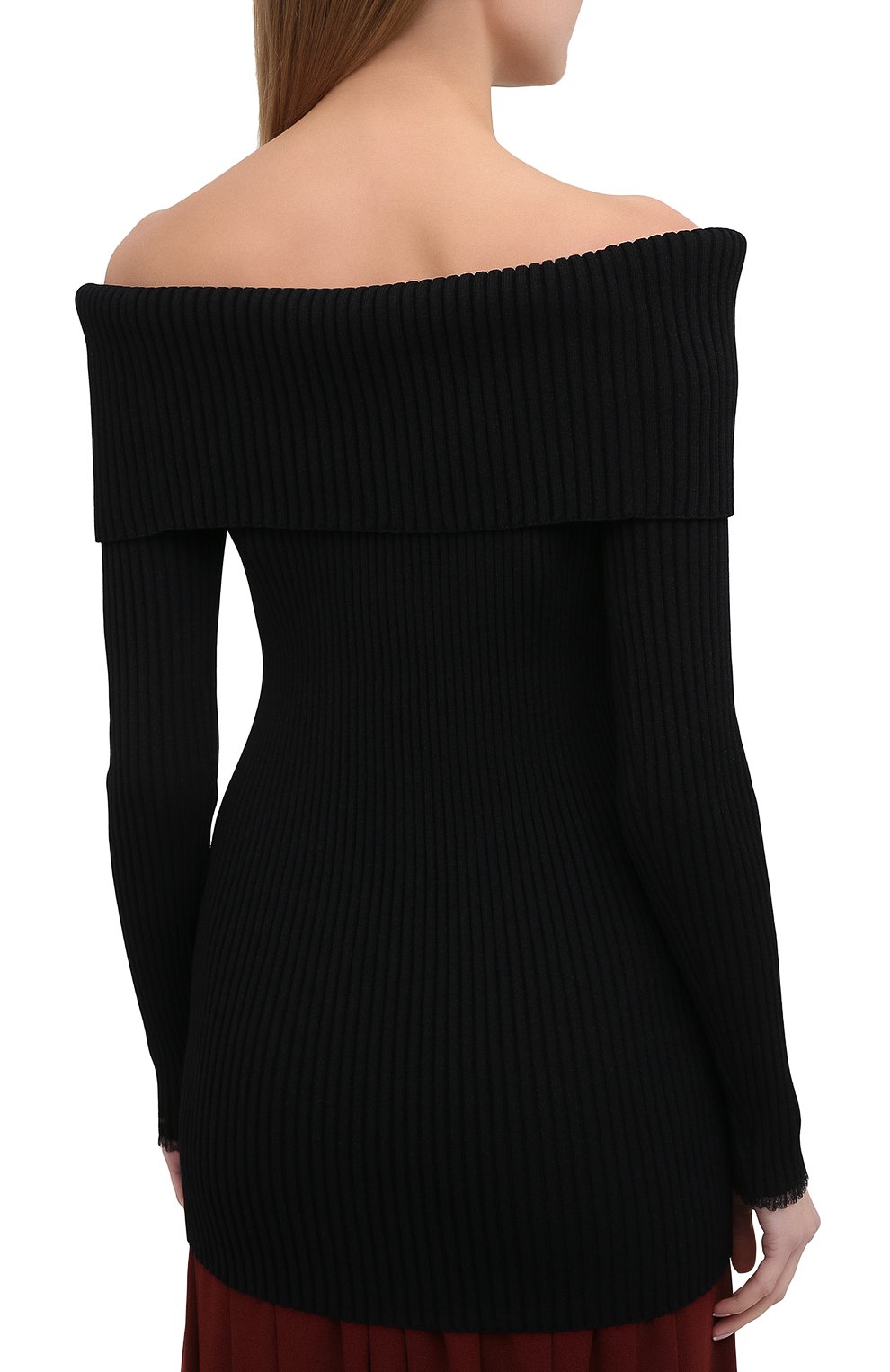 Пуловер из вискозы PROENZA SCHOULER черного цвета по цене 138000 руб., арт. R2047531-KY205, фото 4 Пуловер из вискозы PROENZA SCHOULER, арт. R2047531-KY205, фото 4