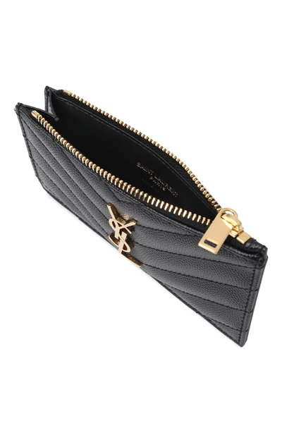 Кожаный футляр для кредитных карт monogram SAINT LAURENT, арт. 607915/B0W01, фото 3