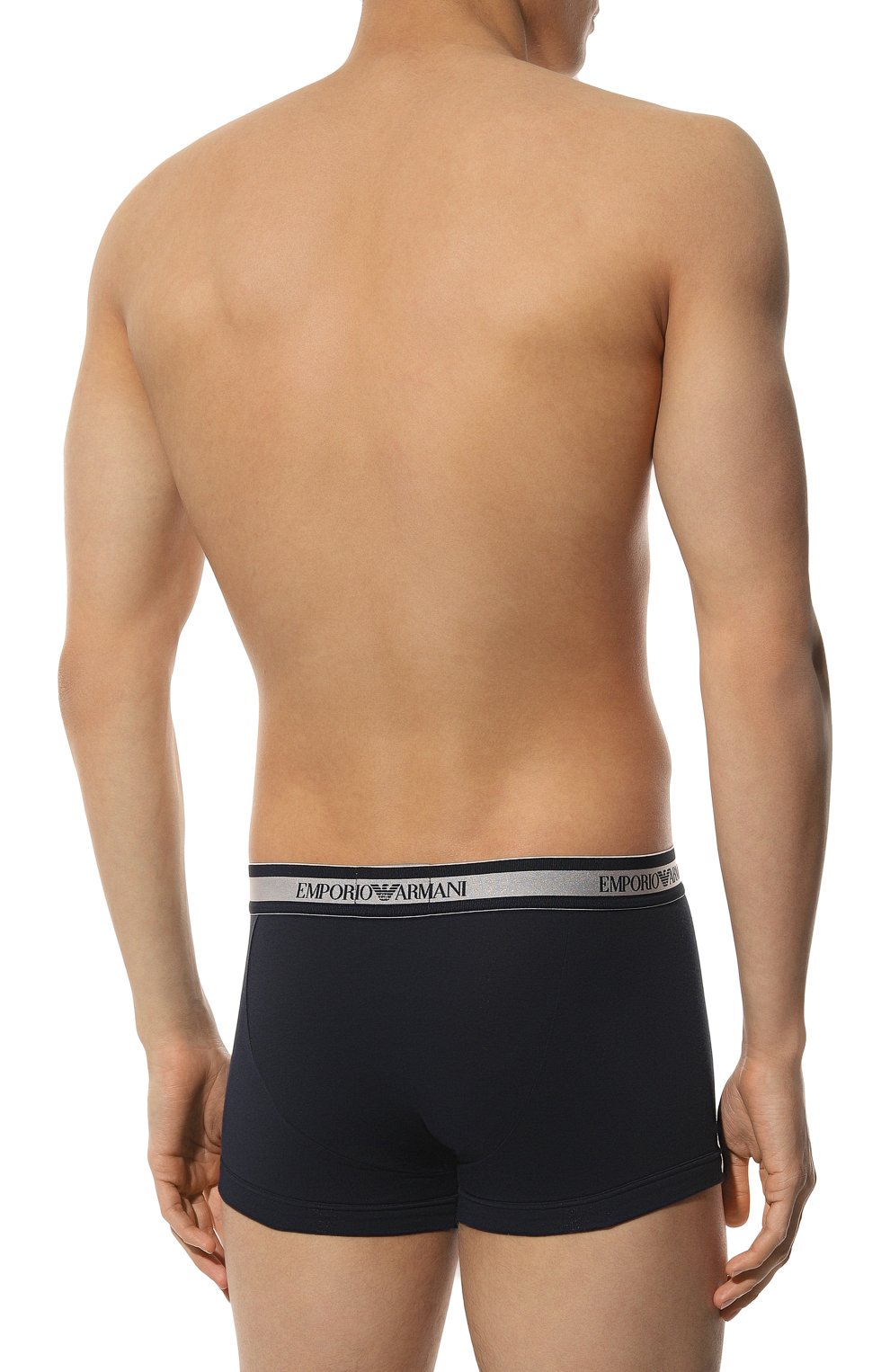 Хлопковые боксеры EMPORIO ARMANI темно-синего цвета по цене 3725 руб., арт. 111389/3F512, фото 3 Хлопковые боксеры EMPORIO ARMANI, арт. 111389/3F512, фото 3