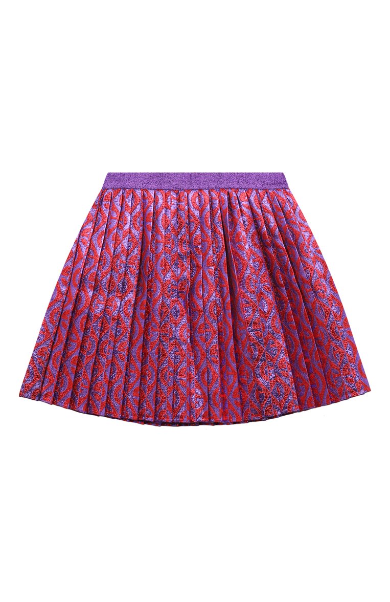 Детская юбка GUCCI разноцветного цвета, арт. 590600 ZADB6 | Фото 2 (Случай: Вечерний; Материал сплава: Проставлено; Нос: Не проставлено)