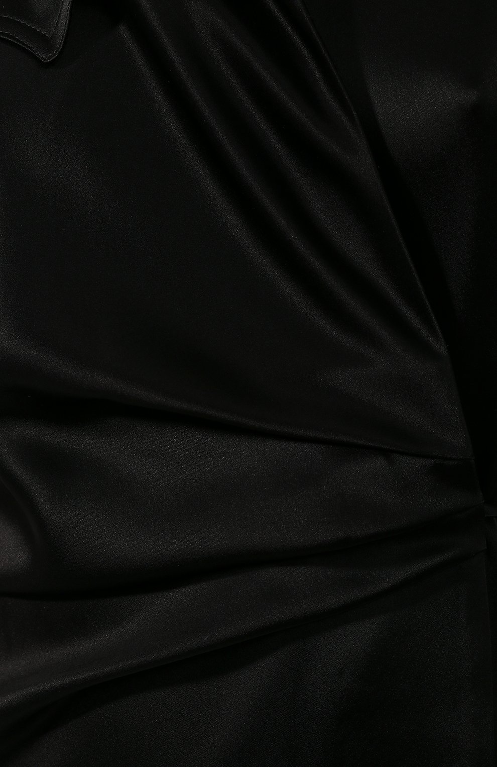 Платье с запахом NANUSHKA черного цвета по цене 71650 руб., арт. LAIS_BLACK_SLIP SATIN, фото 5 Платье с запахом NANUSHKA, арт. LAIS_BLACK_SLIP SATIN, фото 5