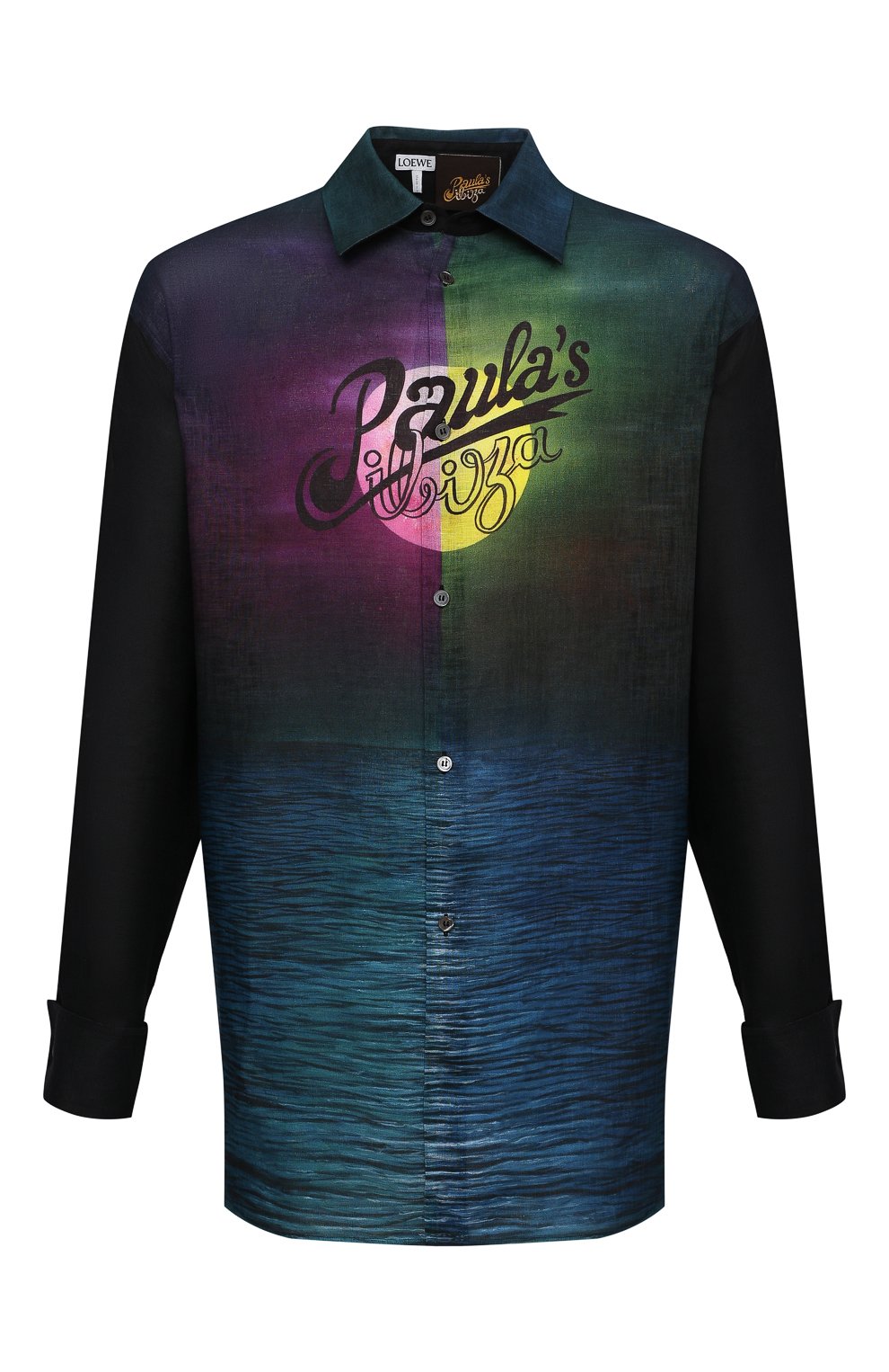 Льняная рубашка loewe x paula's ibiza LOEWE разноцветного цвета по цене 94500 руб., арт. H616Y05X04, фото 1 Льняная рубашка loewe x paula's ibiza LOEWE, арт. H616Y05X04, фото 1