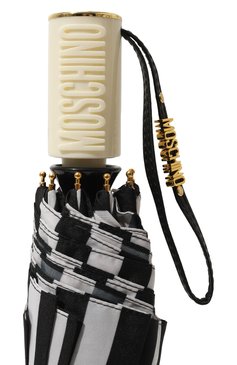 Женский складной зонт MOSCHINO кремвого цвета, арт. 8944 0PENCL0SE | Фото 6 (Материал: Синтетический материал, Текстиль, Металл; Нос: Не проставлено; Материал сплава: Проставлено)
