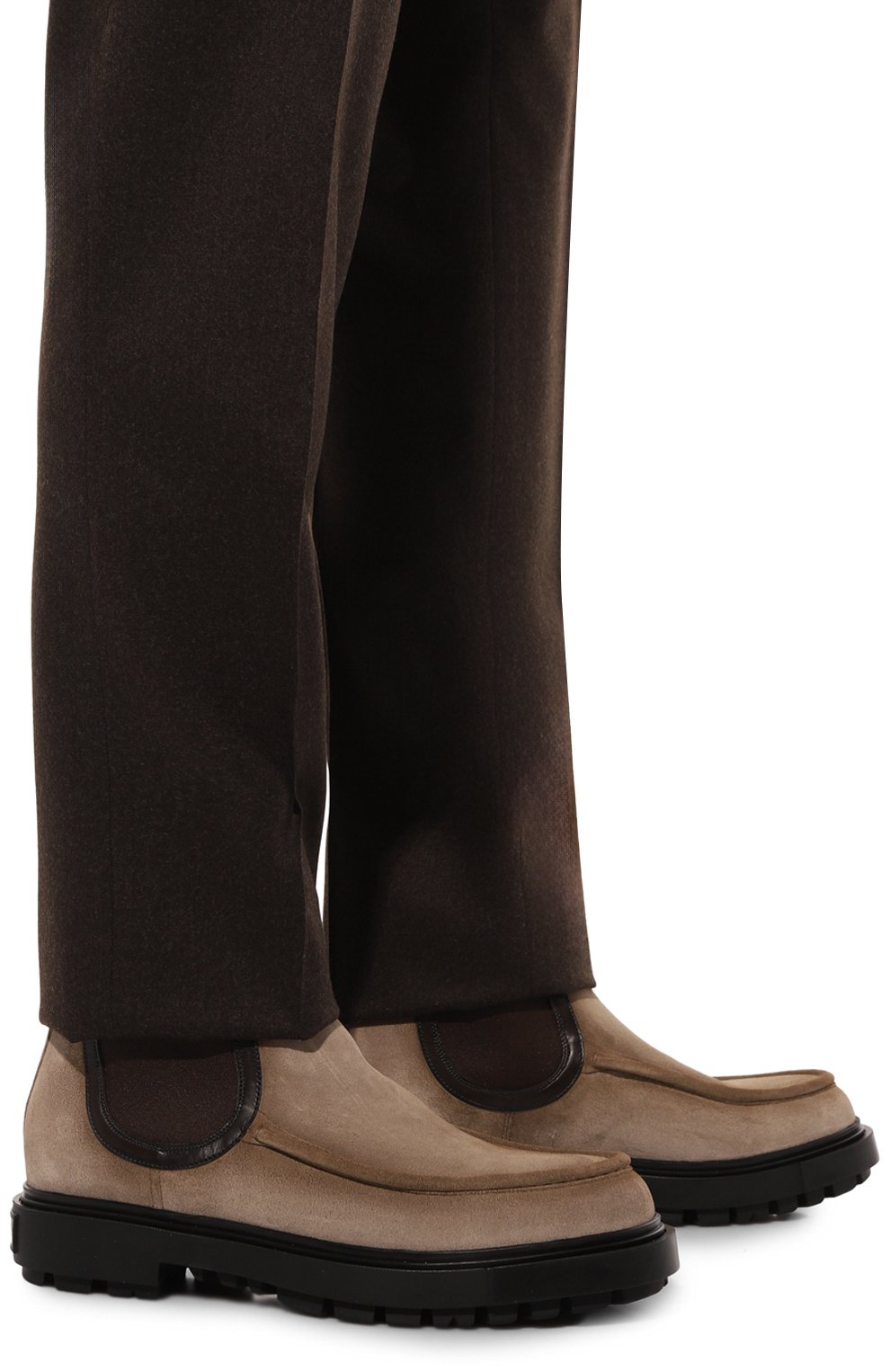 Замшевые челси stmoriz SANTONI, арт. MGSG18902NERBNBT, фото 3