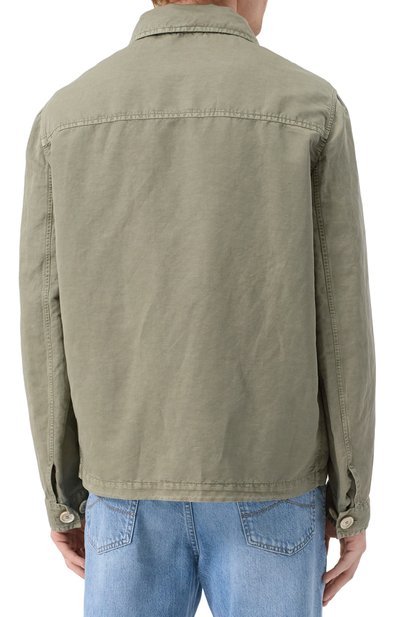Куртка-рубашка изо льна и хлопка BRUNELLO CUCINELLI, арт. M291D6512P, фото 4