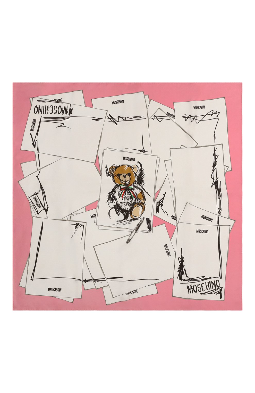 Шелковый платок MOSCHINO, арт. A9350/8265, фото 5