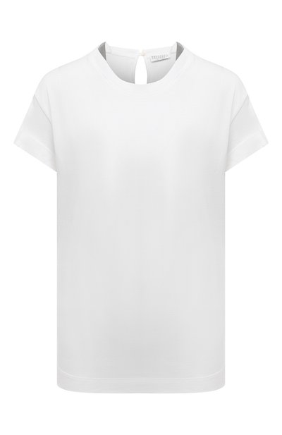 Женская хлопковая футболка BRUNELLO CUCINELLI, арт. M0A45BB400