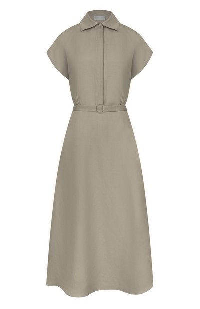 Женское платье изо льна  и шелка MVST, арт. M26.2PW.D017/F123