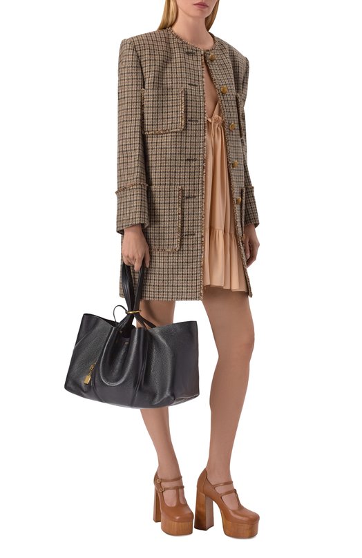 Сумка-тоут Spin Chloé CH26SS814N84 Чёрный  CH26SS814N84 Фото 3