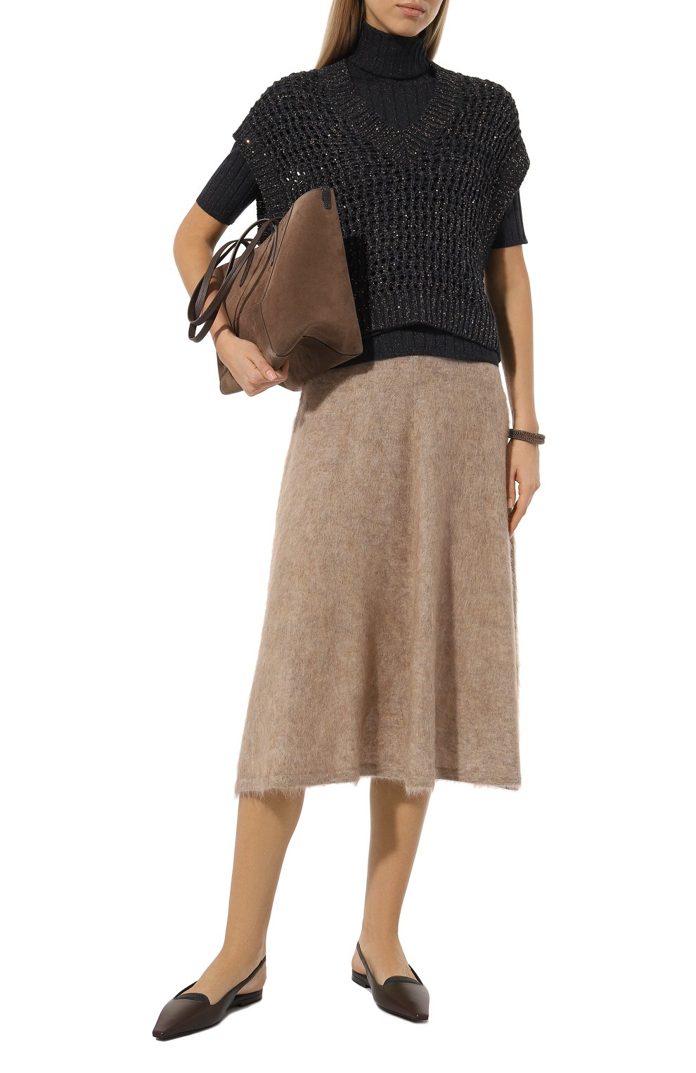 Водолазка из кашемира и шелка BRUNELLO CUCINELLI, арт. M41862203, фото 2