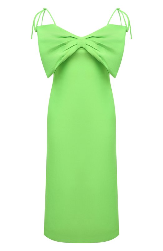Платье из вискозы MSGM 3241MDA02 227103 Зелёный 3241MDA02 227103