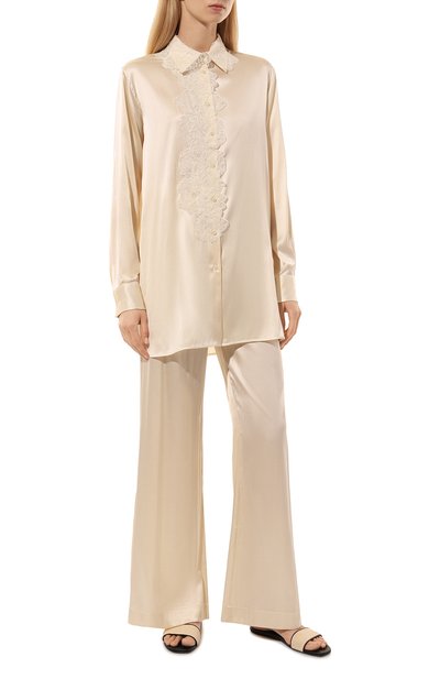 Шелковые брюки ERMANNO SCERVINO, арт. D454P720TBW, фото 2