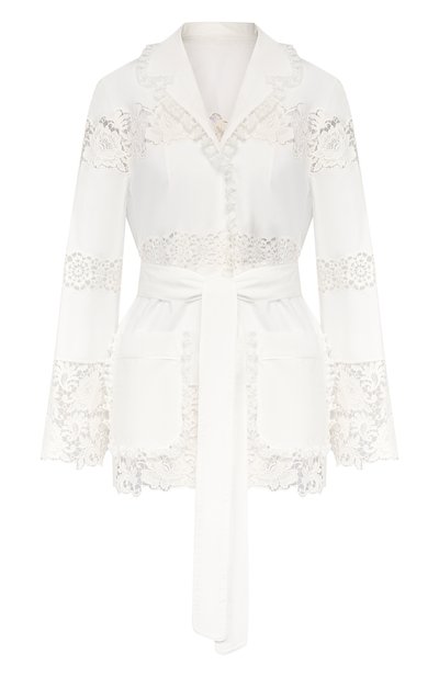 Женский жакет из смеси хлопка и шелка DOLCE & GABBANA, арт. F5J99Z/FGMFC