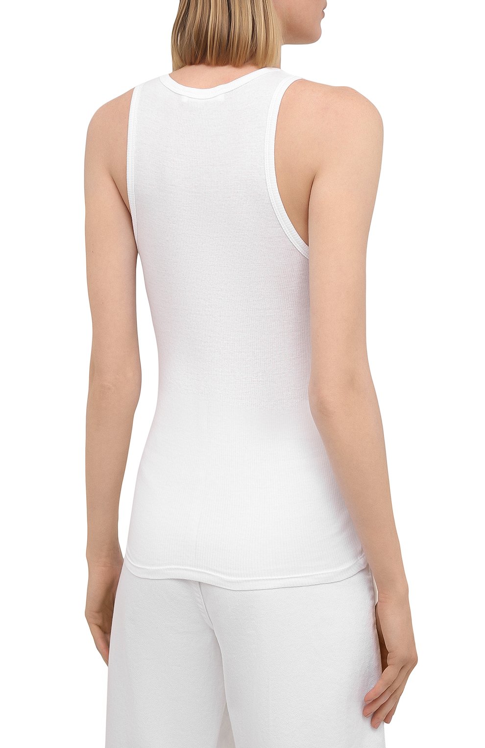 Хлопковая майка WARDROBE.NYC белого цвета по цене 10650 руб., арт. W1016R04, фото 4 Хлопковая майка WARDROBE.NYC, арт. W1016R04, фото 4