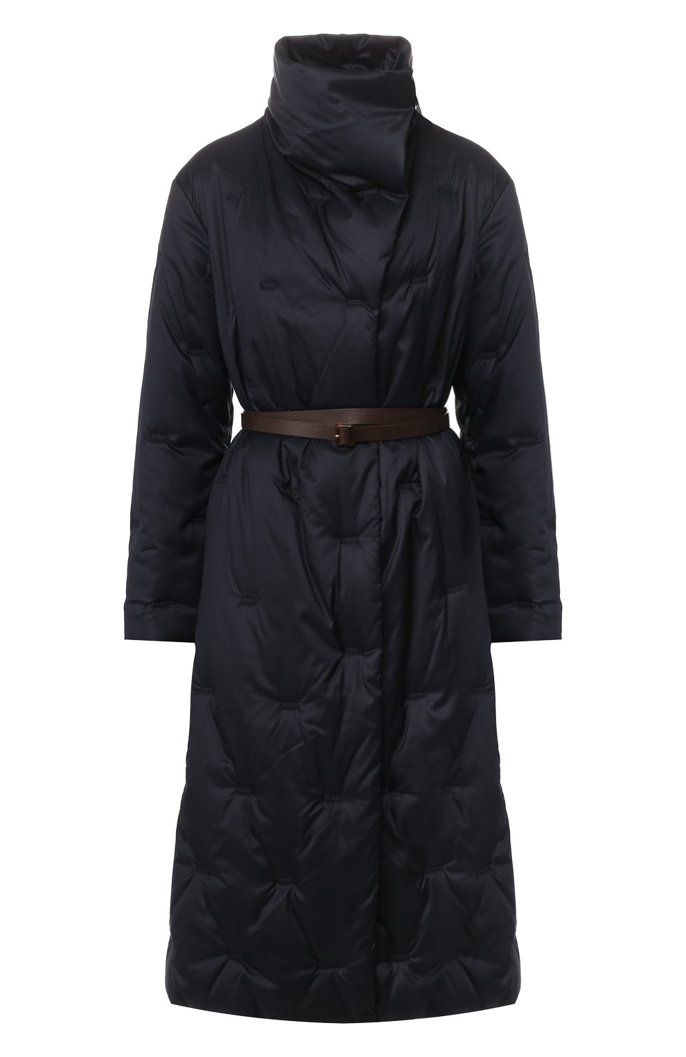 Пальто с поясом GIORGIO ARMANI темно-синего цвета по цене 584000 руб., арт. 0SH0L041/T01I0, фото 1 Пальто с поясом GIORGIO ARMANI, арт. 0SH0L041/T01I0, фото 1