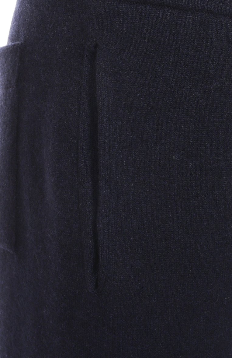 Мужские кашемировые джоггеры JIL SANDER темно-синего цвета, арт. J47KA0213-J13276 | Фото 6 (Материал внешний: Шерсть, Кашемир; Длина (брюки, джинсы): Стандартные; Силуэт М (брюки): Джоггеры; Стили: Спорт-шик)