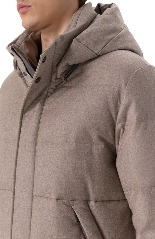 Пуховик из шерсти и кашемира Duno MAGNUS/LEVIC0 Бежевый  MAGNUS/LEVIC0 Фото 5