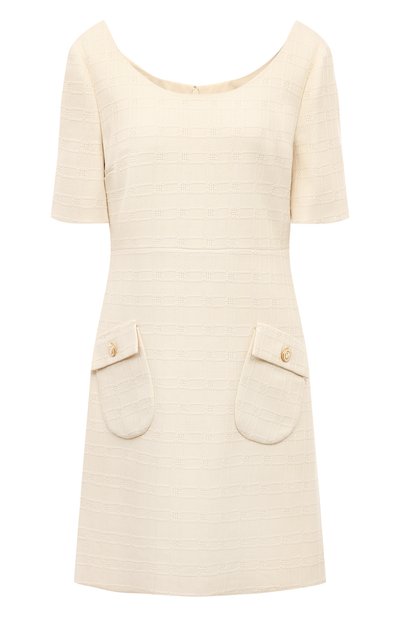 Женское платье из хлопка и шерсти GUCCI, арт. 631480 ZAD93