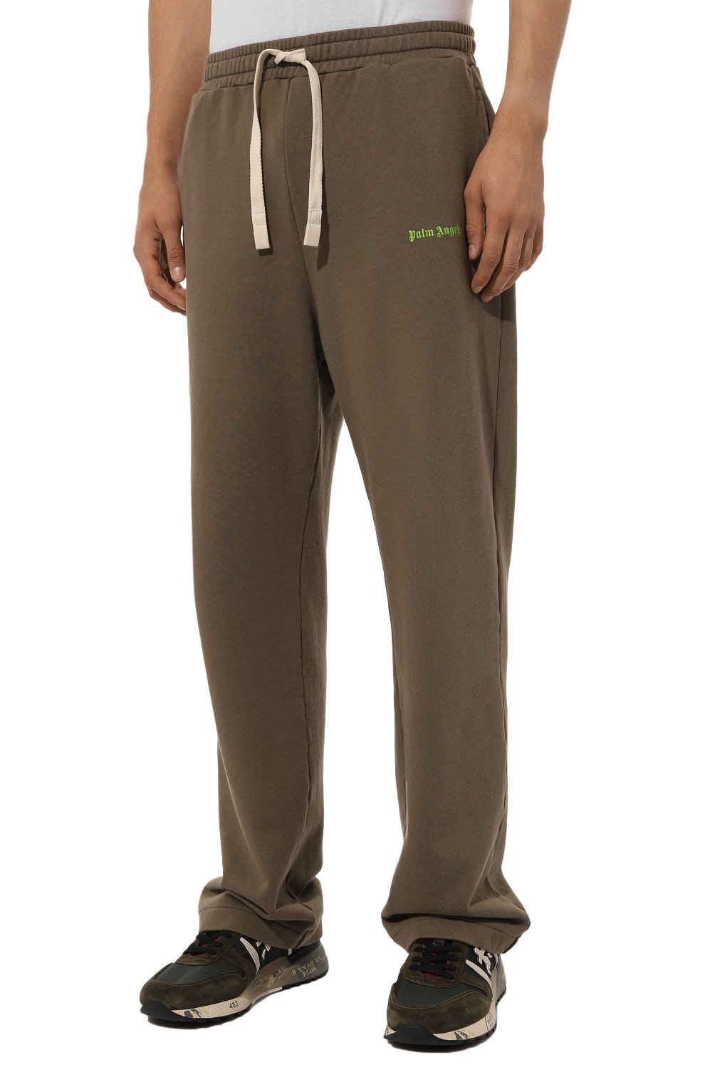 Хлопковые брюки PALM ANGELS, арт. PMCH022F24FLE002, фото 3