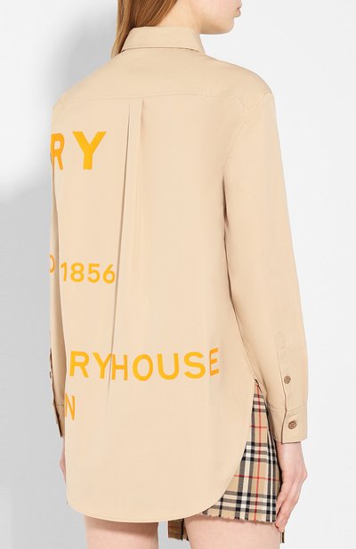 Хлопковая рубашка BURBERRY, арт. 8029006, фото 4