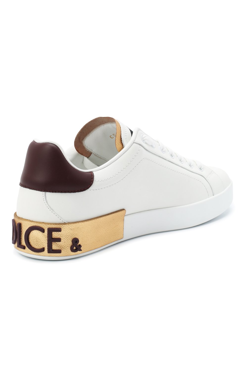 Кожаные кеды portofino DOLCE & GABBANA, арт. CS1760/B5767, фото 4