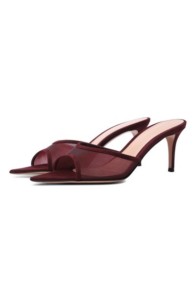 Женские текстильные мюли dorotea 70 GIANVITO ROSSI, арт. G10096.70RIC.C0ZRYRY