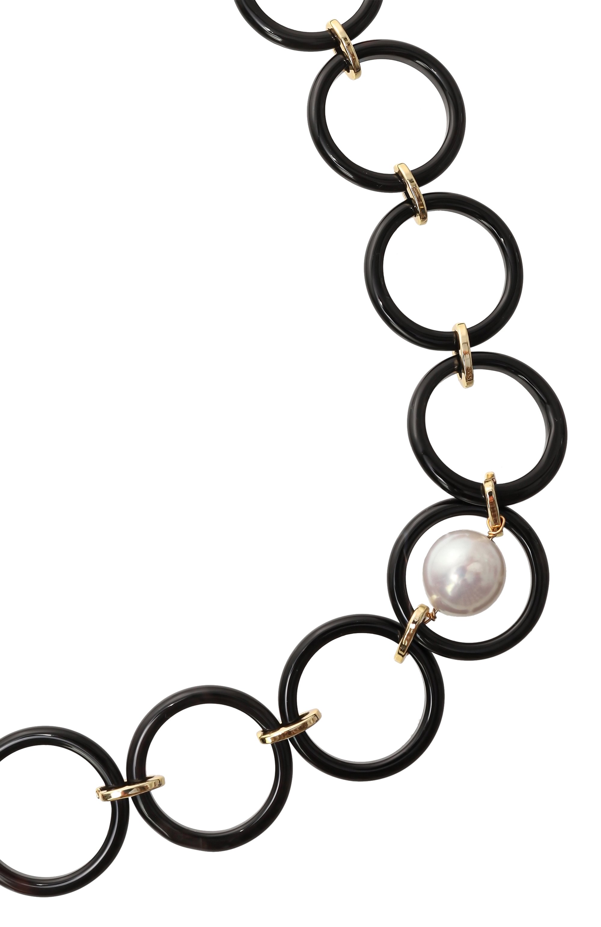 Колье VIEN черного цвета по цене 32900 руб., арт. 2526-347, фото 3 Колье VIEN, арт. 2526-347, фото 3